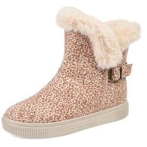 Journee Women's Comfort Foam Sibby Cold Weather Booties Leopard, 10